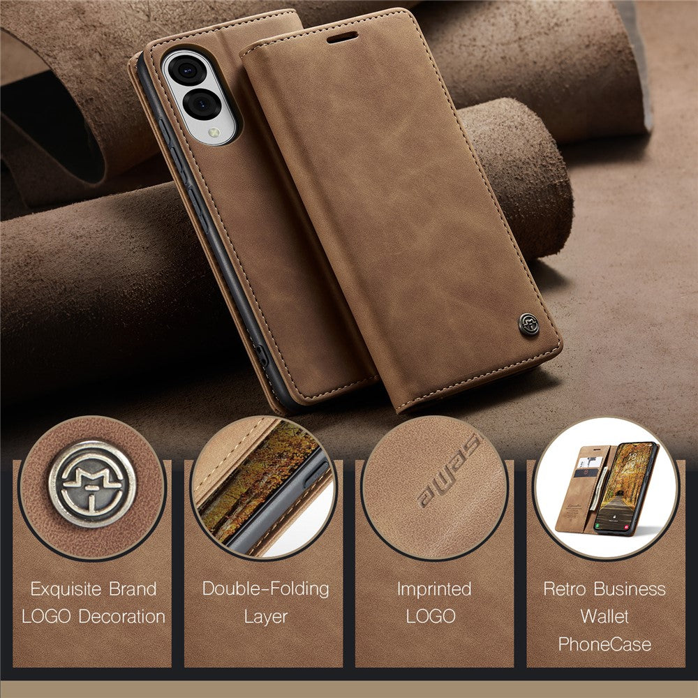 CASEME Handy Tasche für Samsung Galaxy S25 EDGE Wallet 013 Series Hülle Etui