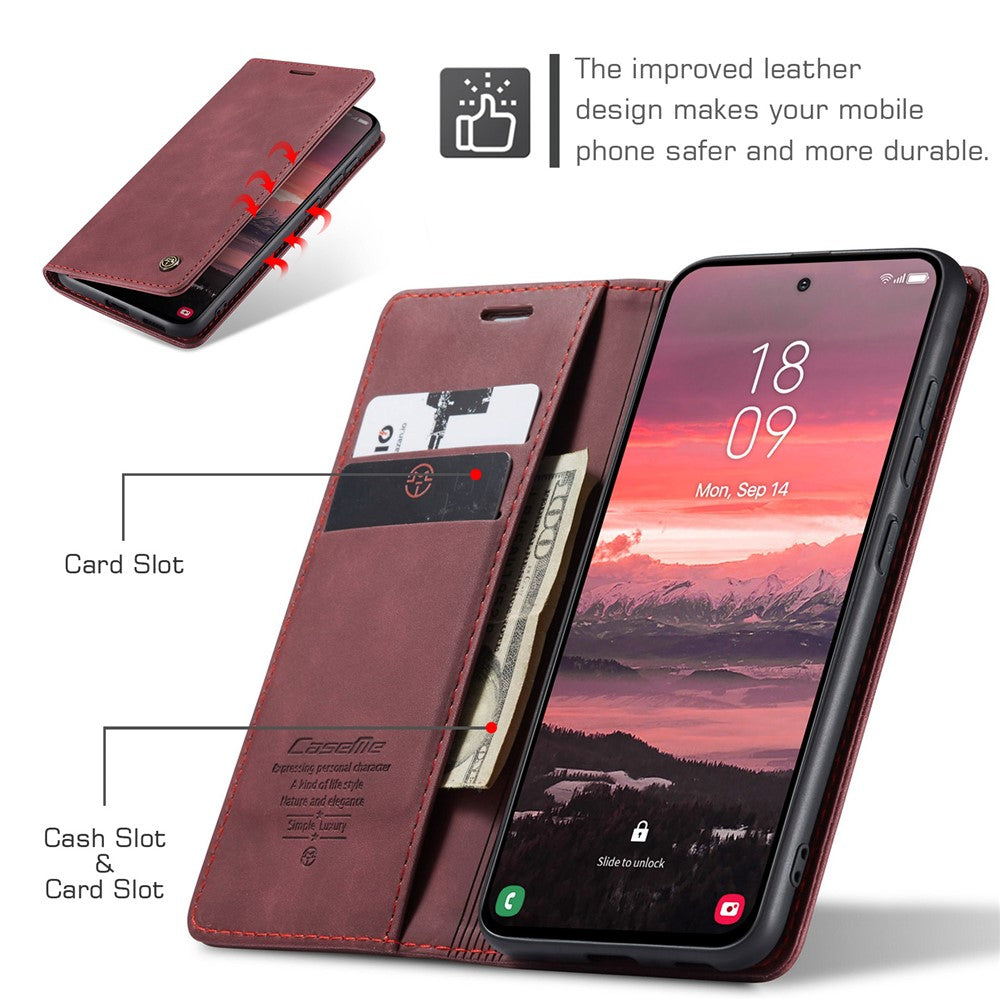 CASEME Handy Tasche für Samsung Galaxy S25 EDGE Wallet 013 Series Hülle Etui