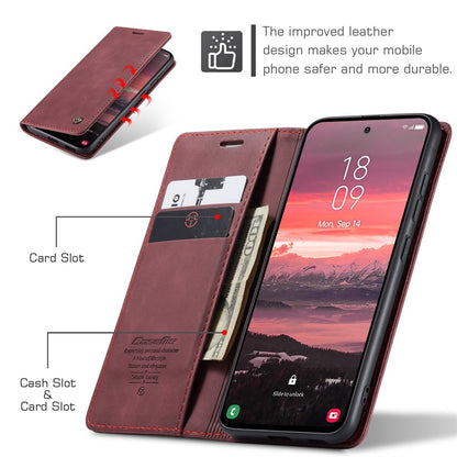 CASEME Handy Tasche für Samsung Galaxy S25 EDGE Wallet 013 Series Hülle Etui