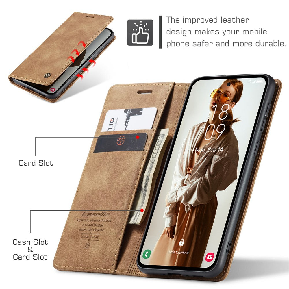 CASEME Handy Tasche für Samsung Galaxy A56 Wallet 013 Series Hülle Klapp Etui