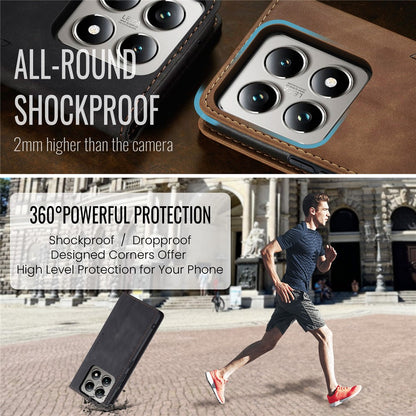 CASEME Handy Tasche für Xiaomi 14T PRO Wallet 013 Series Klapp Hülle Business
