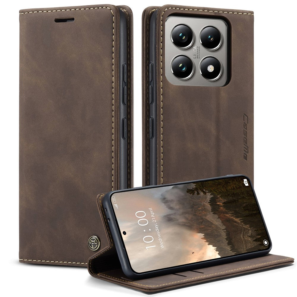CASEME Handy Tasche für Xiaomi 14T PRO Wallet 013 Series Klapp Hülle Business