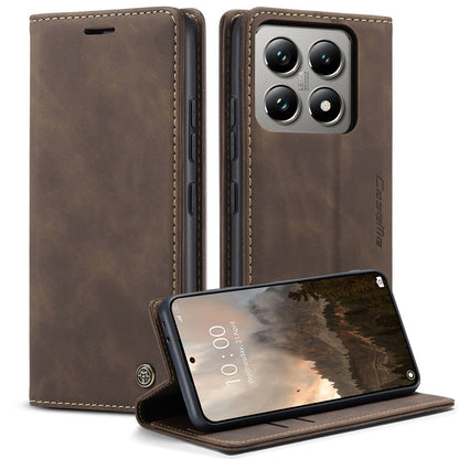 CASEME Handy Tasche für Xiaomi 14T PRO Wallet 013 Series Klapp Hülle Business