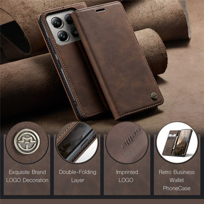 CASEME Handy Tasche für Xiaomi 14T PRO Wallet 013 Series Klapp Hülle Business