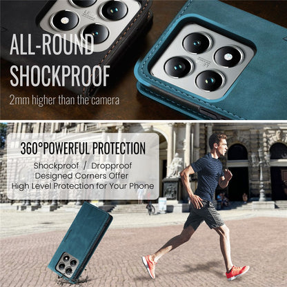 CASEME Handy Tasche für Xiaomi 14T PRO Wallet 013 Series Klapp Hülle Business