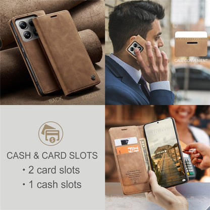 CASEME Handy Tasche für Xiaomi 14T PRO Wallet 013 Series Klapp Hülle Business