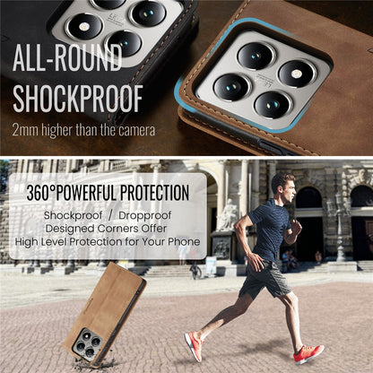 CASEME Handy Tasche für Xiaomi 14T PRO Wallet 013 Series Klapp Hülle Business