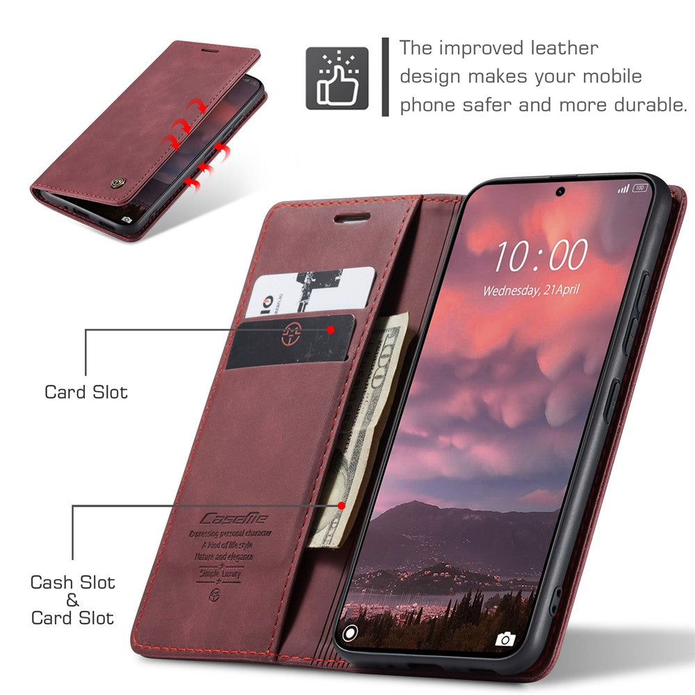 CASEME Handy Tasche für Xiaomi 14T PRO Wallet 013 Series Klapp Hülle Business