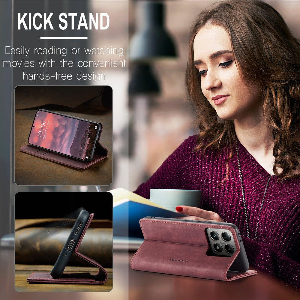 CASEME Handy Tasche für Xiaomi 14T PRO Wallet 013 Series Klapp Hülle Business