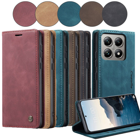 CASEME Handy Tasche für Xiaomi 14T PRO Wallet 013 Series Klapp Hülle Business