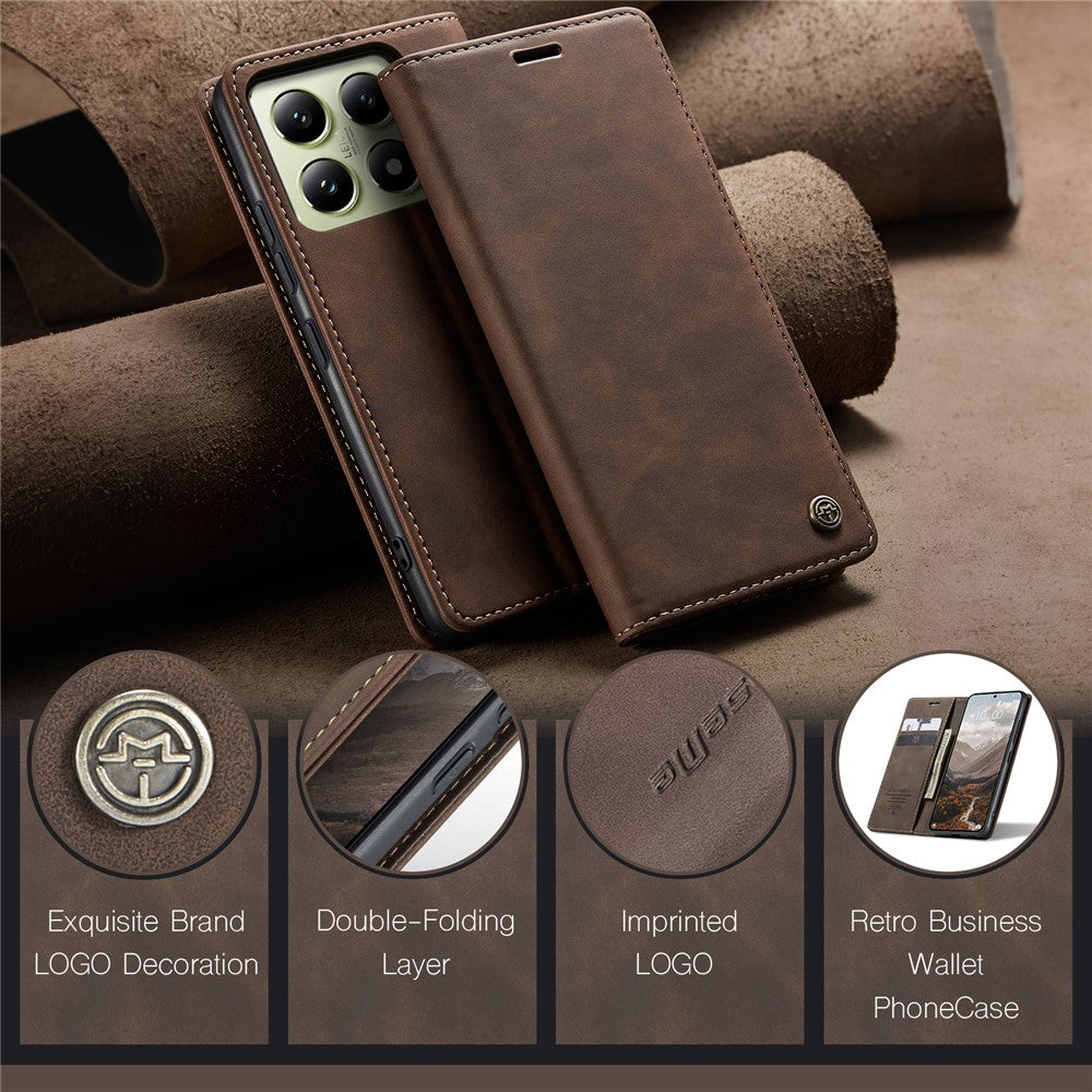 CASEME Handy Tasche für Xiaomi 14T Wallet 013 Series Hülle Business Klapp Etui
