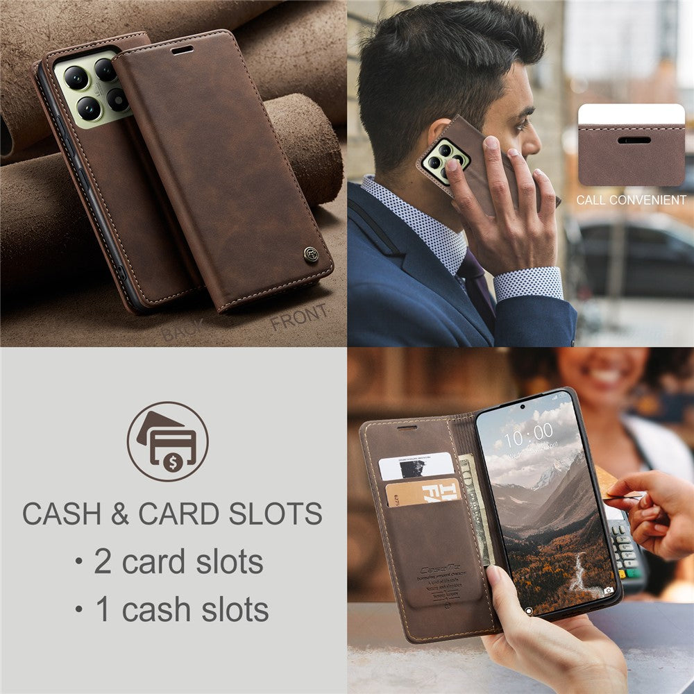 CASEME Handy Tasche für Xiaomi 14T Wallet 013 Series Hülle Business Klapp Etui