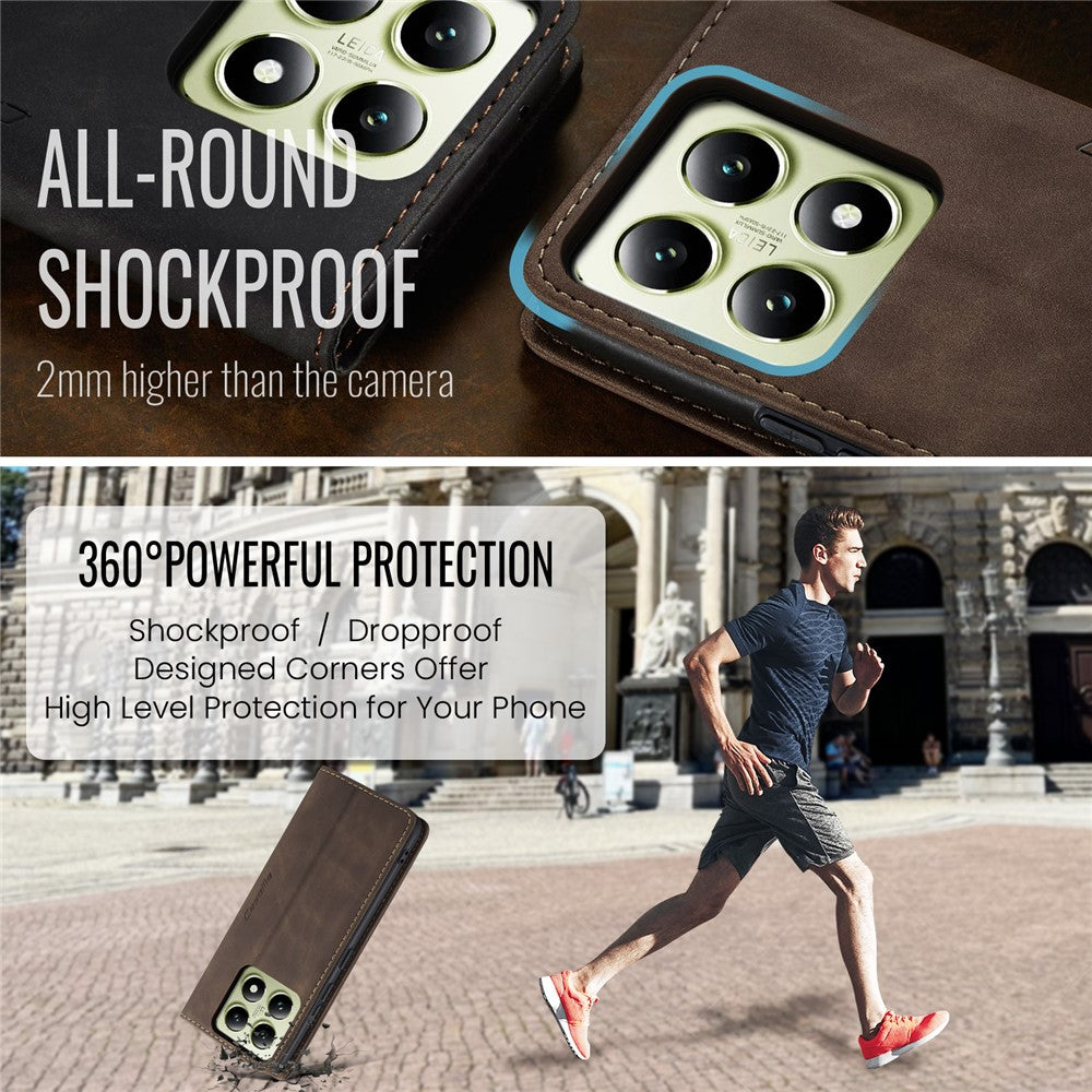 CASEME Handy Tasche für Xiaomi 14T Wallet 013 Series Hülle Business Klapp Etui