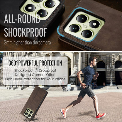 CASEME Handy Tasche für Xiaomi 14T Wallet 013 Series Hülle Business Klapp Etui