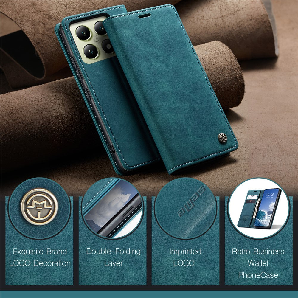 CASEME Handy Tasche für Xiaomi 14T Wallet 013 Series Hülle Business Klapp Etui