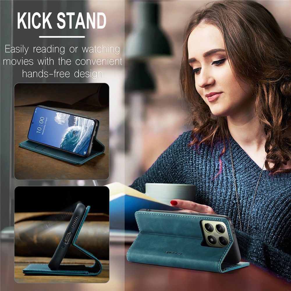CASEME Handy Tasche für Xiaomi 14T Wallet 013 Series Hülle Business Klapp Etui