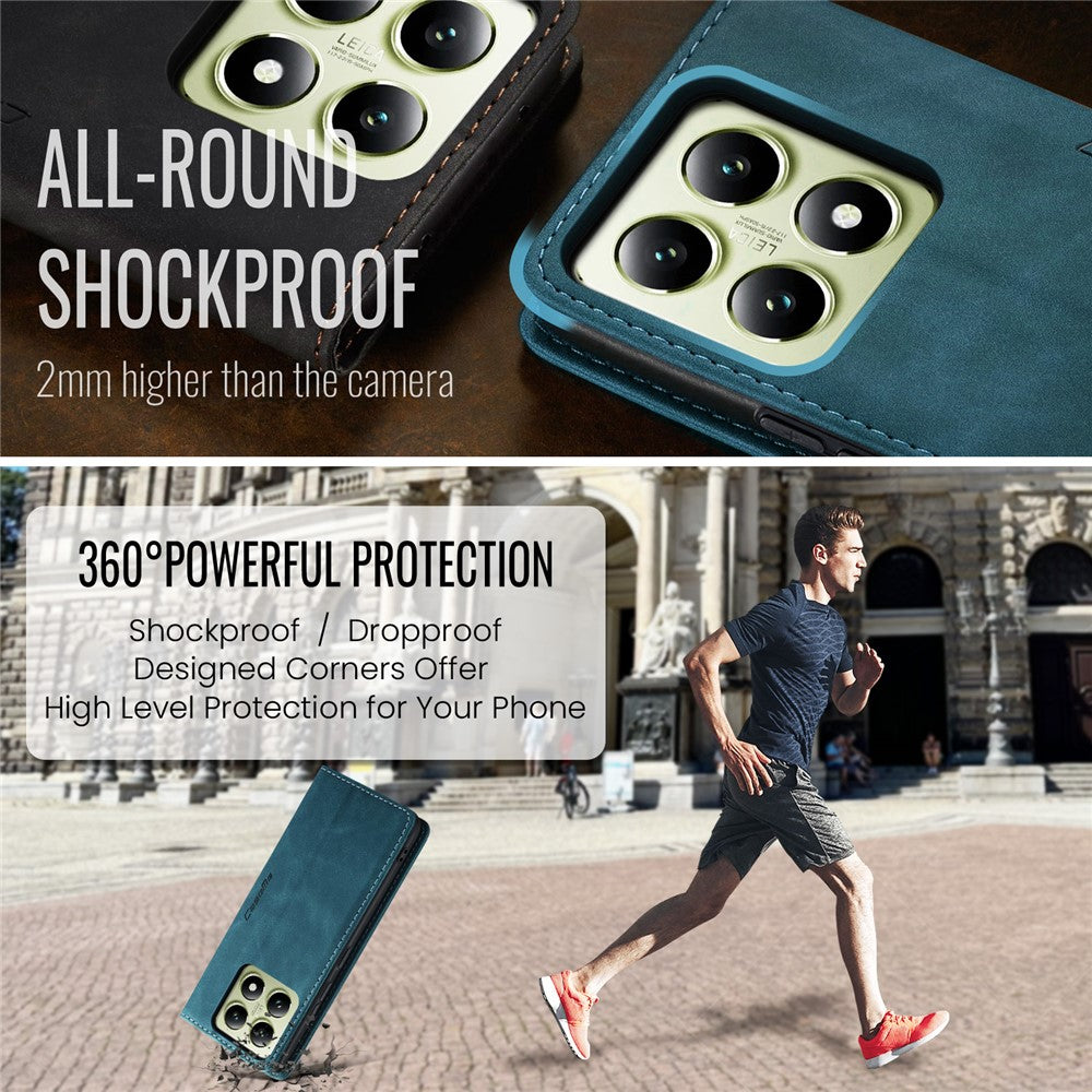CASEME Handy Tasche für Xiaomi 14T Wallet 013 Series Hülle Business Klapp Etui