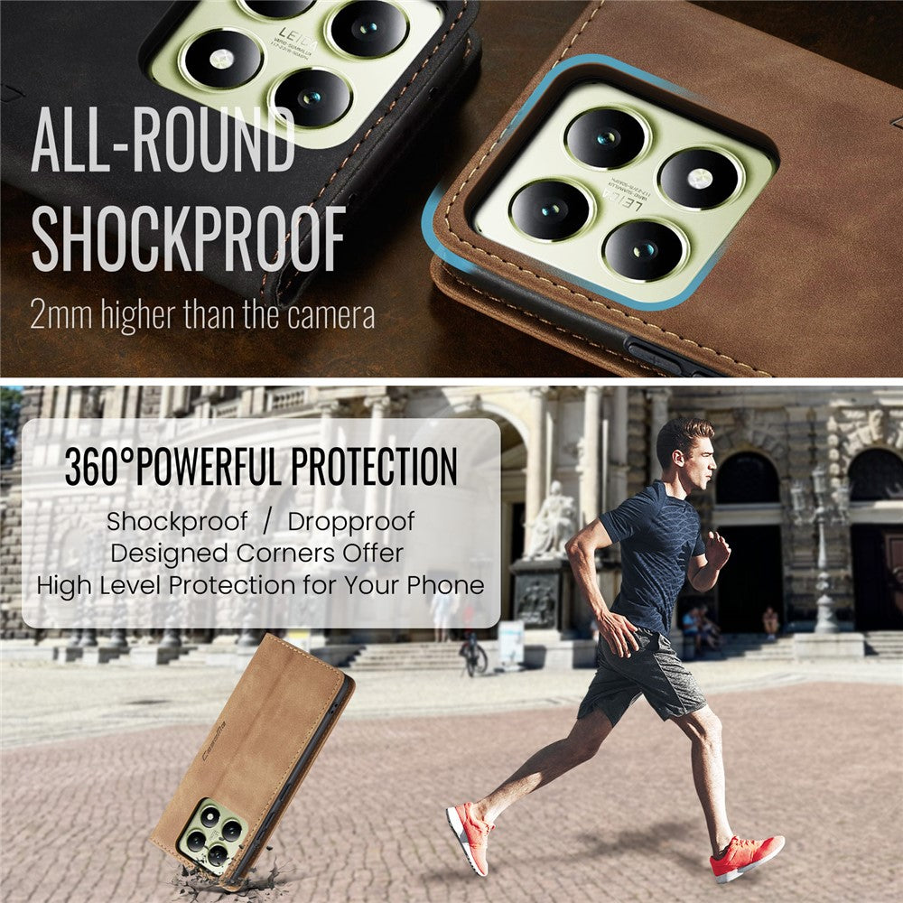 CASEME Handy Tasche für Xiaomi 14T Wallet 013 Series Hülle Business Klapp Etui