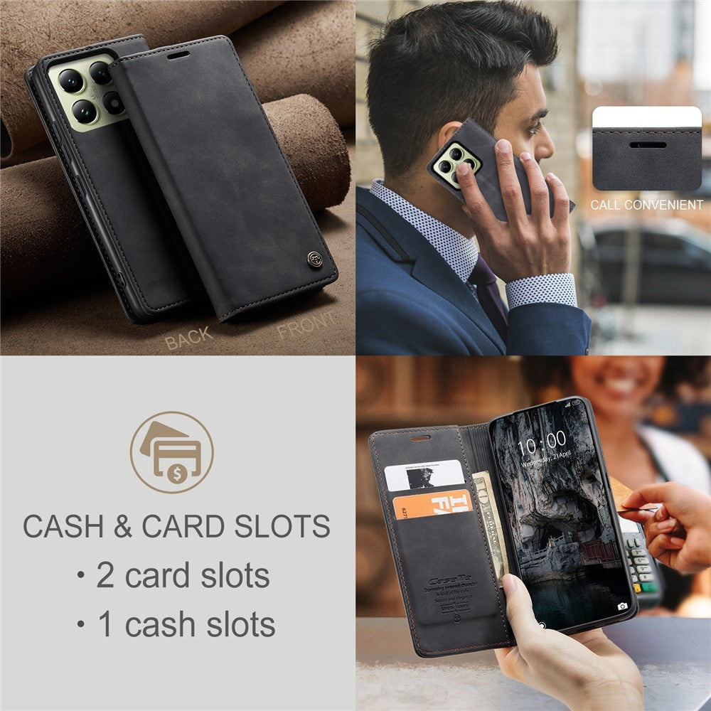CASEME Handy Tasche für Xiaomi 14T Wallet 013 Series Hülle Business Klapp Etui