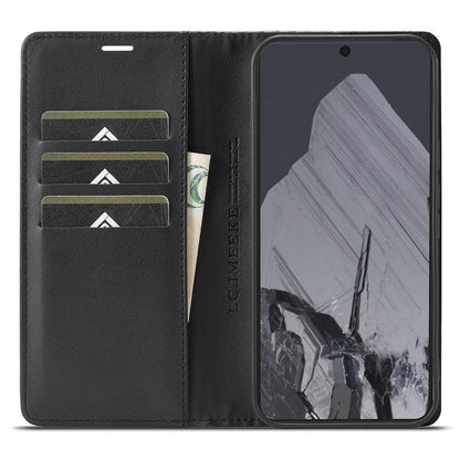 LC.IMEEKE Handy Tasche für Google Pixel 10 PRO XL Carbon Wallet Stripe Hülle