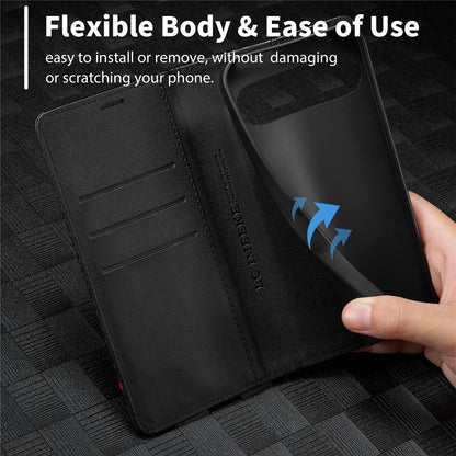 LC.IMEEKE Handy Tasche für Google Pixel 10 PRO XL Carbon Wallet Stripe Hülle