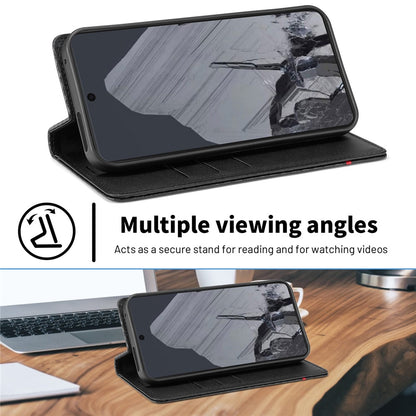 LC.IMEEKE Handy Tasche für Google Pixel 10 | 10 PRO Carbon Wallet Stripe Hülle