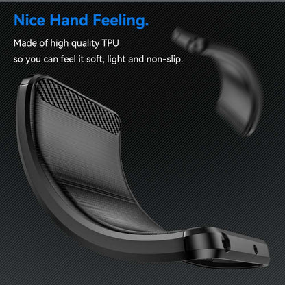 TPU Hülle für Apple iPhone 16 Carbon Fiber Skin Brushed Schutzcover Soft Case