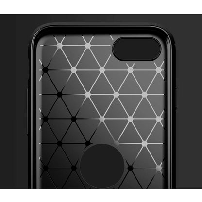 TPU Hülle für Apple iPhone SE 2020 2022 Carbon Fiber Skin Brushed Schutzcover