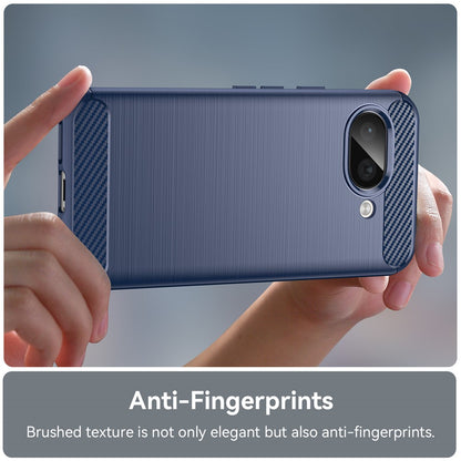 TPU Hülle für Google Pixel 9a Carbon Fiber Skin Brushed Schutzcover Soft Case