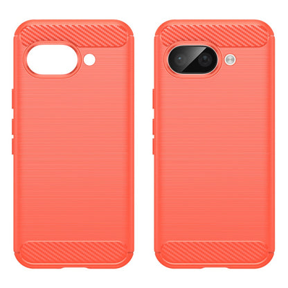 TPU Hülle für Google Pixel 9a Carbon Fiber Skin Brushed Schutzcover Soft Case
