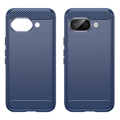 TPU Hülle für Google Pixel 9a Carbon Fiber Skin Brushed Schutzcover Soft Case