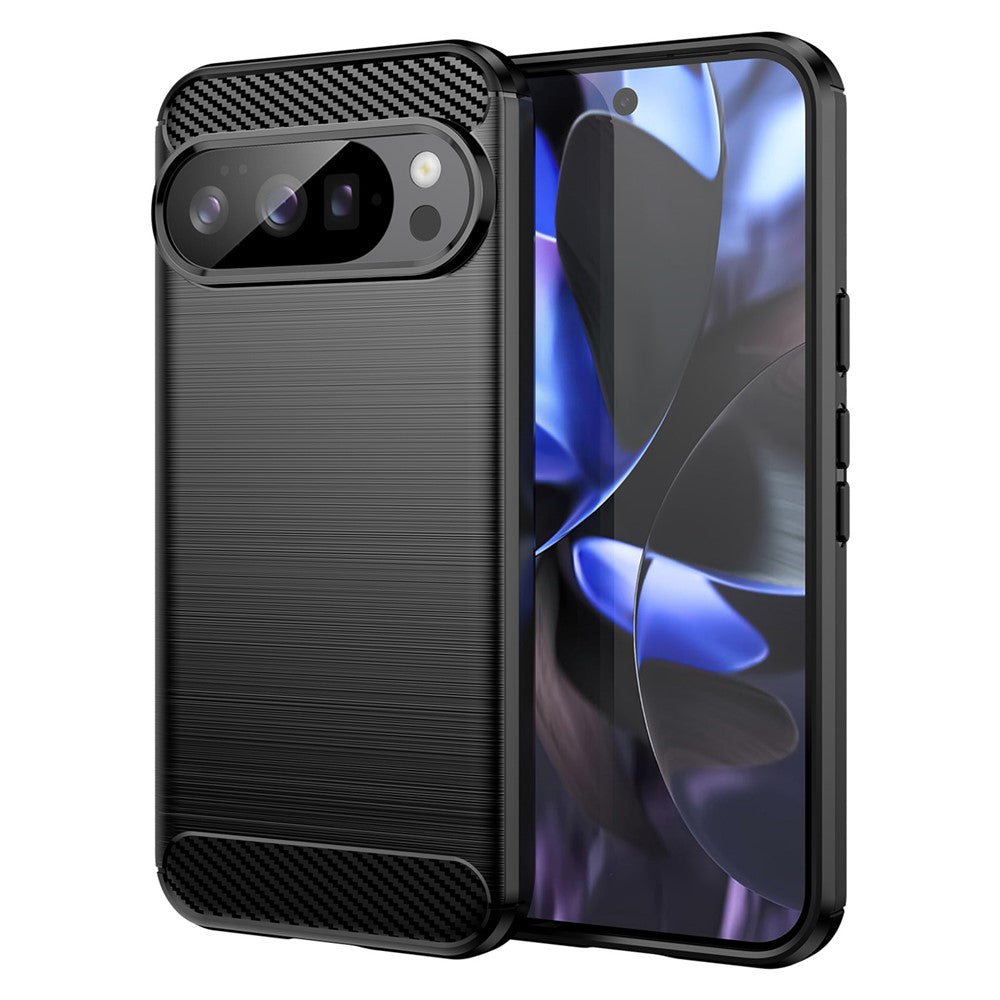 TPU Hülle für Google Pixel 10 | 10 PRO Carbon Fiber Skin Brushed Schutzcover