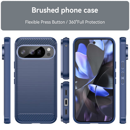 TPU Hülle für Google Pixel 10 | 10 PRO Carbon Fiber Skin Brushed Schutzcover