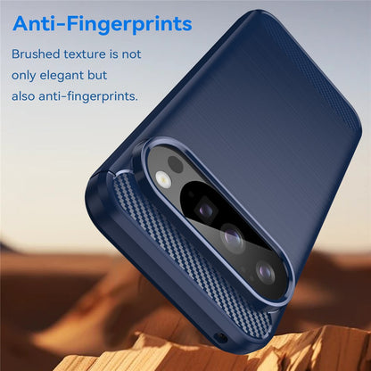 TPU Hülle für Google Pixel 10 | 10 PRO Carbon Fiber Skin Brushed Schutzcover