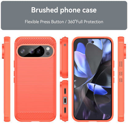 TPU Hülle für Google Pixel 10 | 10 PRO Carbon Fiber Skin Brushed Schutzcover