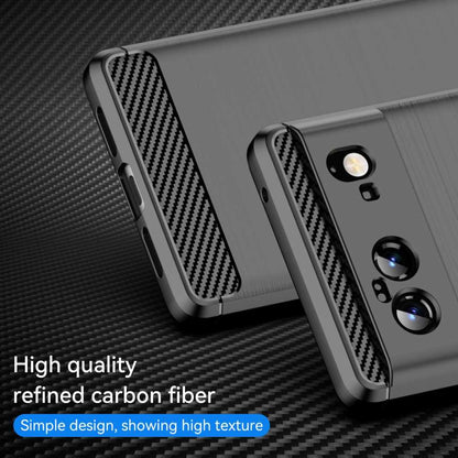 TPU Case für GOOGLE PIXEL 6 Carbon Fiber Skin Brushed Schutz Hülle Soft Cover