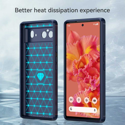 TPU Case für GOOGLE PIXEL 6 Carbon Fiber Skin Brushed Schutz Hülle Soft Cover