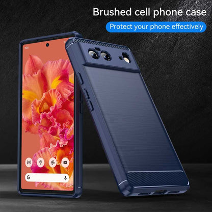 TPU Case für GOOGLE PIXEL 6 Carbon Fiber Skin Brushed Schutz Hülle Soft Cover