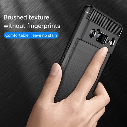TPU Case für GOOGLE PIXEL 6 PRO Carbon Fiber Skin Brushed Schutz Hülle Cover