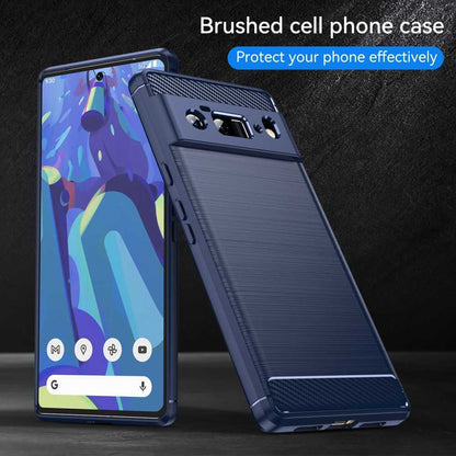 TPU Case für GOOGLE PIXEL 6 PRO Carbon Fiber Skin Brushed Schutz Hülle Cover