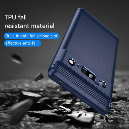 TPU Case für GOOGLE PIXEL 6 PRO Carbon Fiber Skin Brushed Schutz Hülle Cover