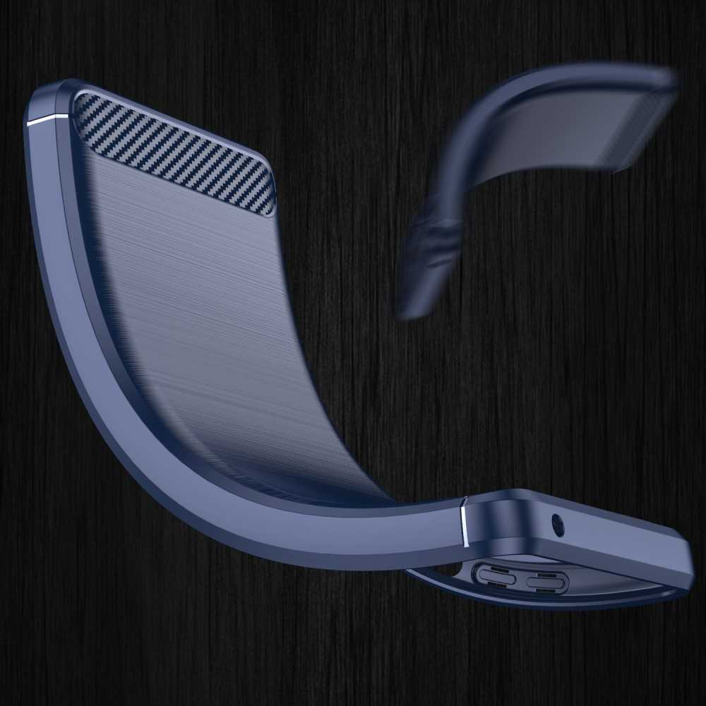 TPU Case für GOOGLE PIXEL 6 PRO Carbon Fiber Skin Brushed Schutz Hülle Cover