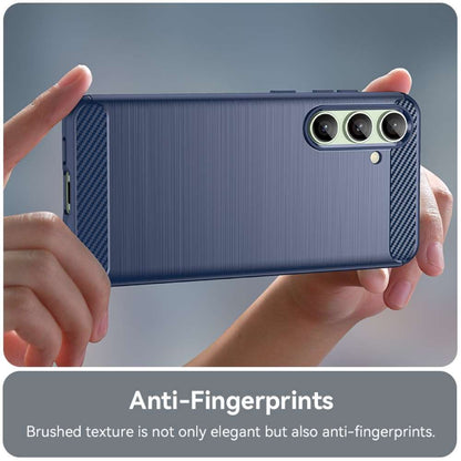 TPU Hülle für Samsung Galaxy S24 FE Carbon Fiber Skin Brushed Schutzcover Case