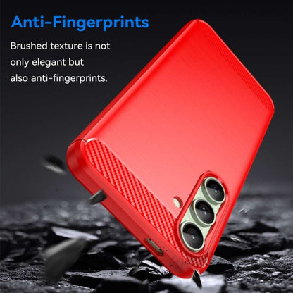 TPU Hülle für Samsung Galaxy S24 FE Carbon Fiber Skin Brushed Schutzcover Case