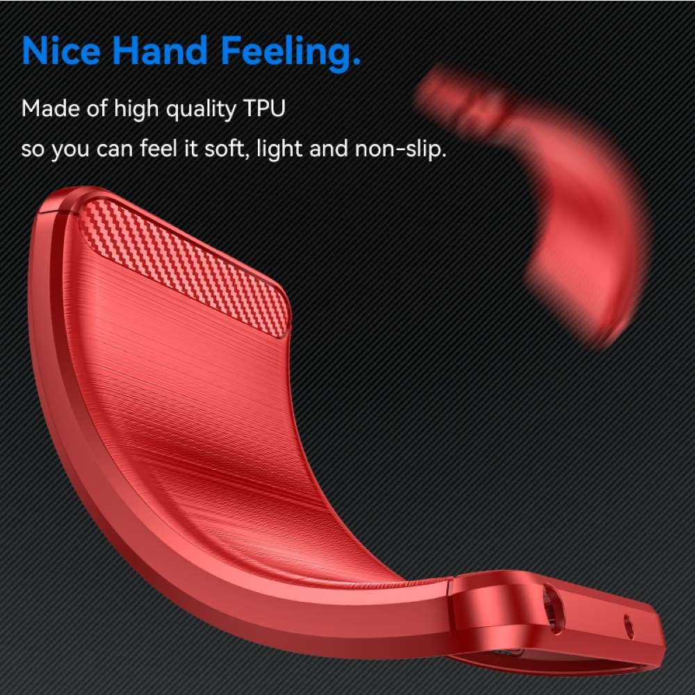 TPU Hülle für Samsung Galaxy S24 FE Carbon Fiber Skin Brushed Schutzcover Case