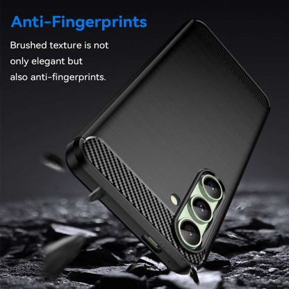 TPU Hülle für Samsung Galaxy S24 FE Carbon Fiber Skin Brushed Schutzcover Case