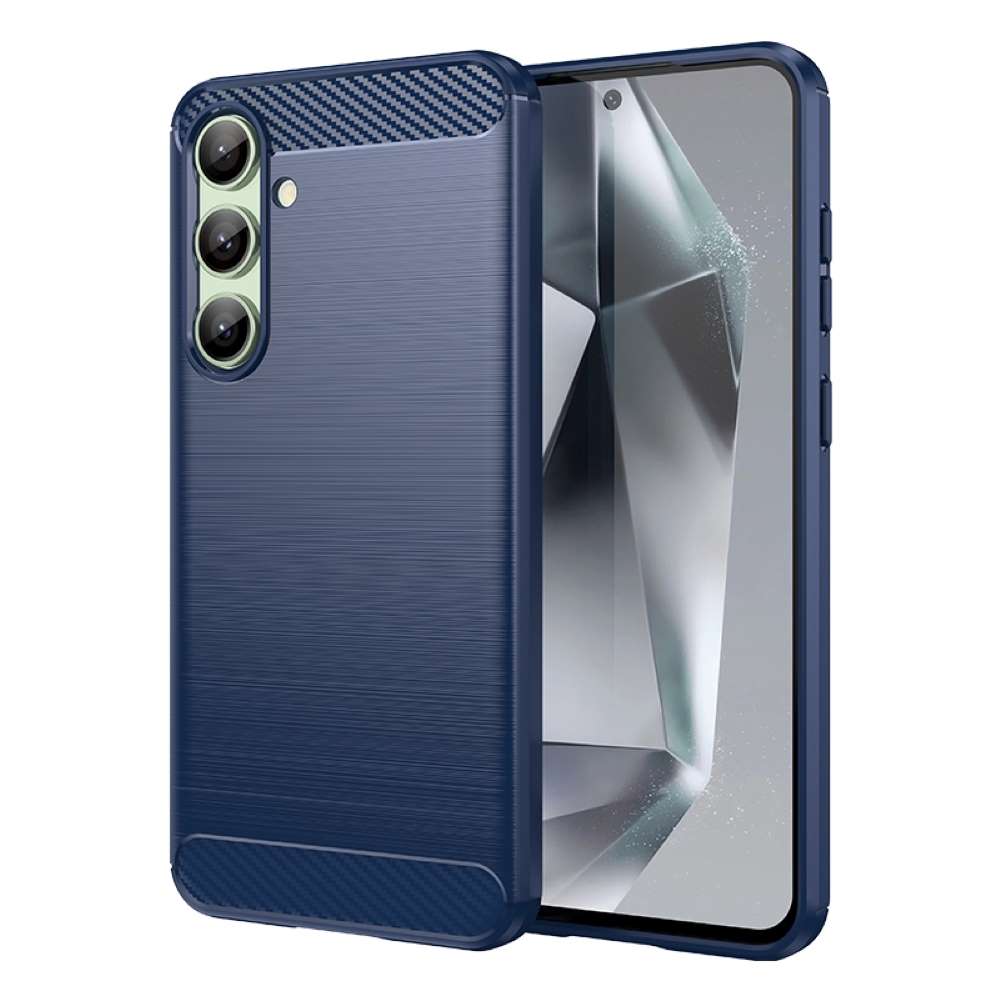 TPU Hülle für Samsung Galaxy S24 FE Carbon Fiber Skin Brushed Schutzcover Case
