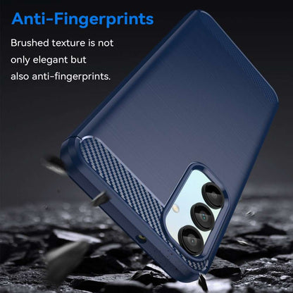 TPU Hülle für Samsung Galaxy A16 Carbon Fiber Skin Brushed Schutzcover Soft Case