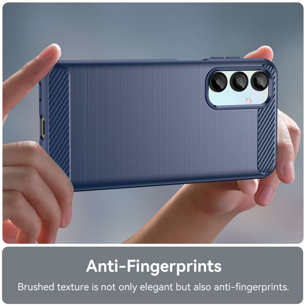 TPU Hülle für Samsung Galaxy A16 Carbon Fiber Skin Brushed Schutzcover Soft Case