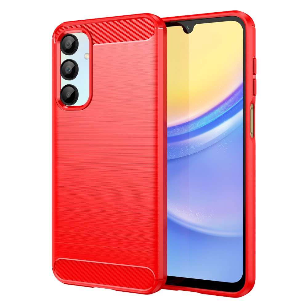 TPU Hülle für Samsung Galaxy A16 Carbon Fiber Skin Brushed Schutzcover Soft Case